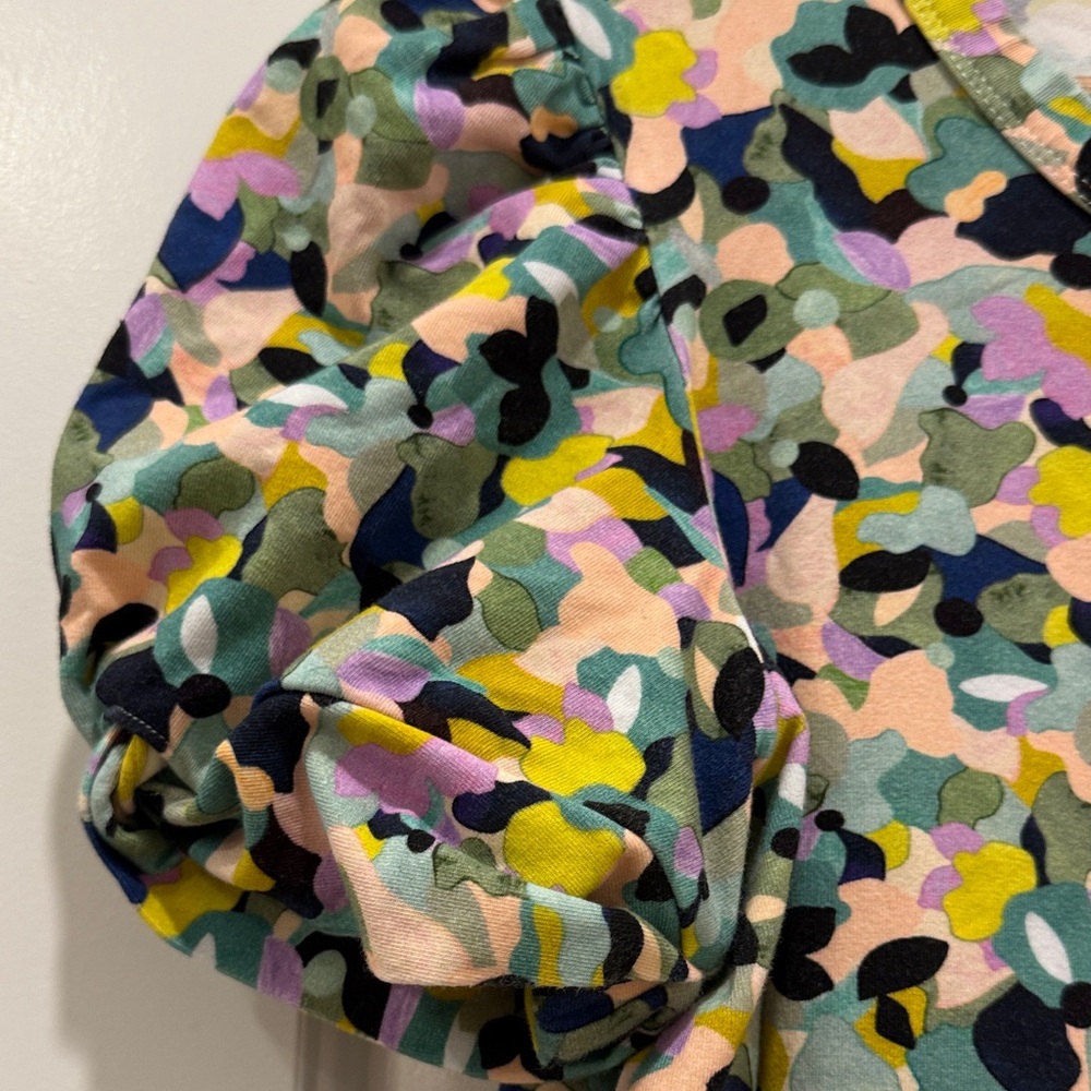 Tyler Boe Colorful Puff Sleeve Blouse - Picture 4 of 9